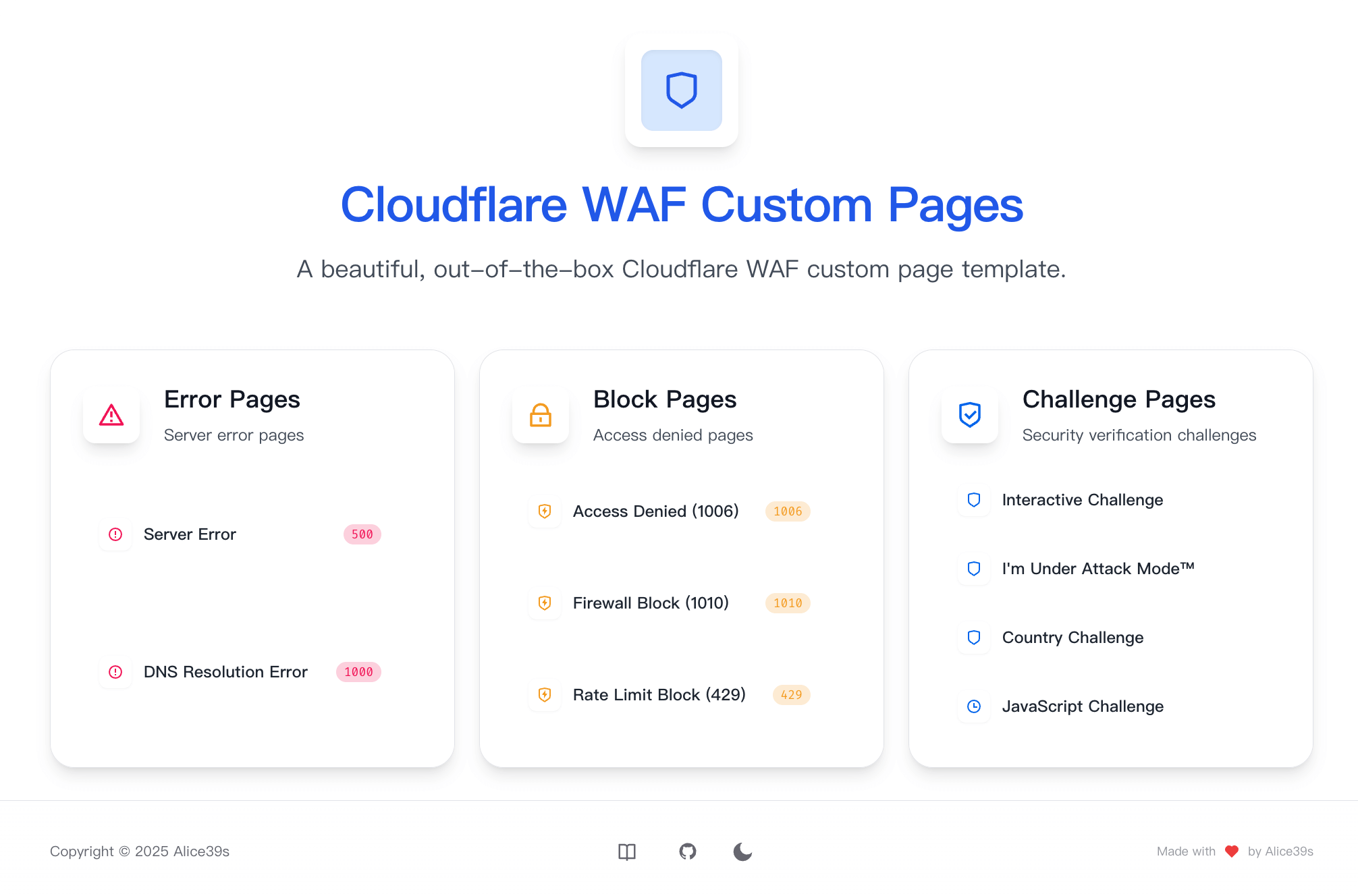 Cloudflare 自定义页面模板 - Next.js